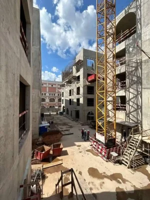 Công trường xây dựng khách sạn Ilyinka 3/8 Moscow Nga