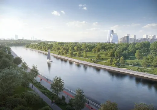 Tòa nhà văn phòng Mnevniki 3 sông Moscow
