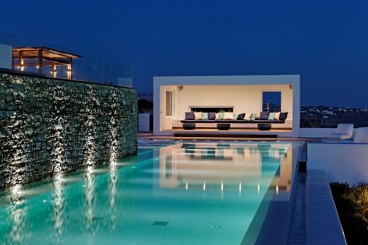 Thiết kế hồ bơi Mykonos Villa ở Cyclades | www.e-architect.com