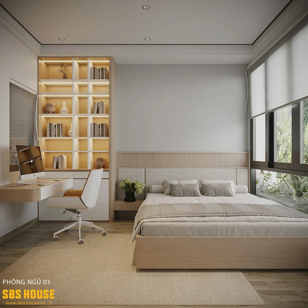 Từng góc nhỏ trong nhà đều được cân nhắc để đảm bảo công năng, ánh sáng và sự thoải mái khi sử dụng. 