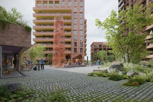 Cảnh quan sân thượng Louis Bouwmeesterplein Tilburg