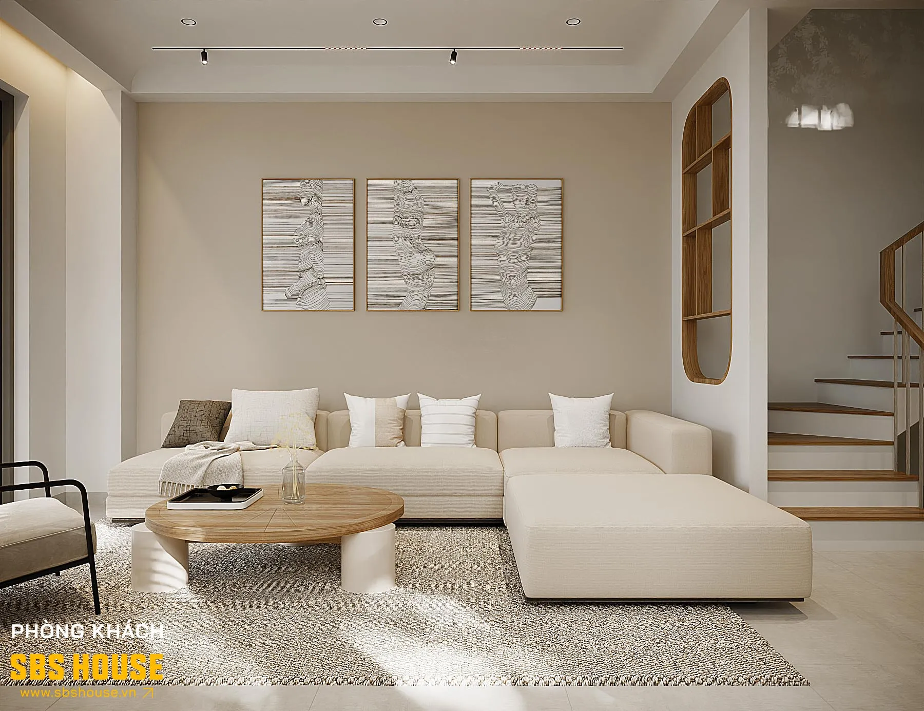 Bố cục không gian của S's House tối giản nhưng trau chuốt, tôn lên thẩm mỹ thanh lịch.