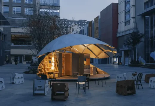 Shell Book Pavilion Bắc Kinh Trung Quốc kiến ​​trúc hoàng hôn