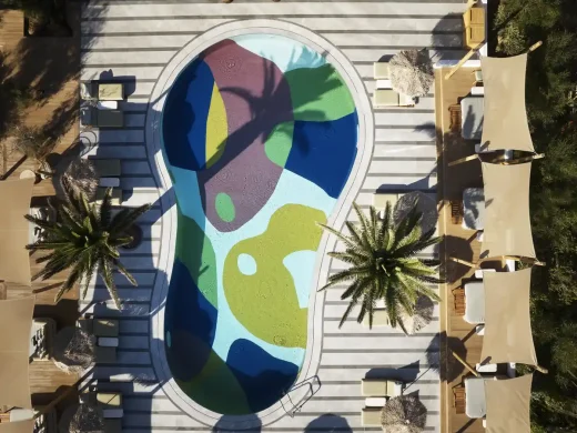 Bể bơi khách sạn Sunrise Beach Mykonos Hy Lạp