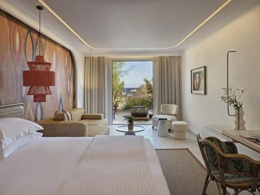 Khách sạn Sunrise Beach Mykonos Hy Lạp Giường