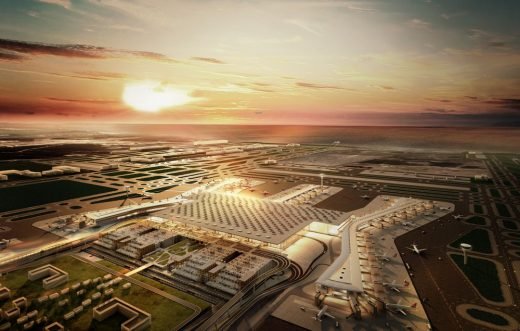 Thiết kế tòa nhà sân bay Istanbul mới