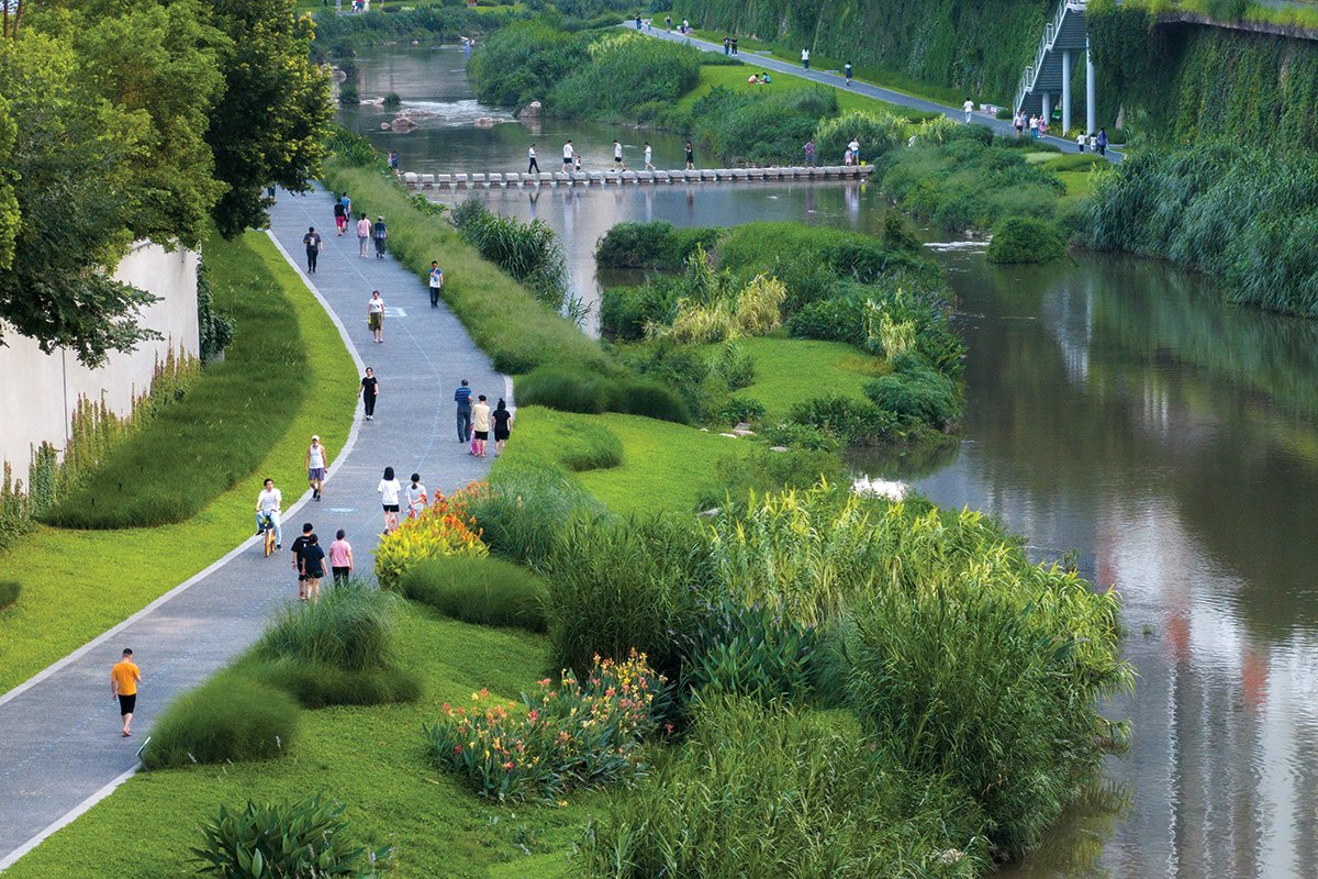 Longgang River Blueway với người dân trong nước.
