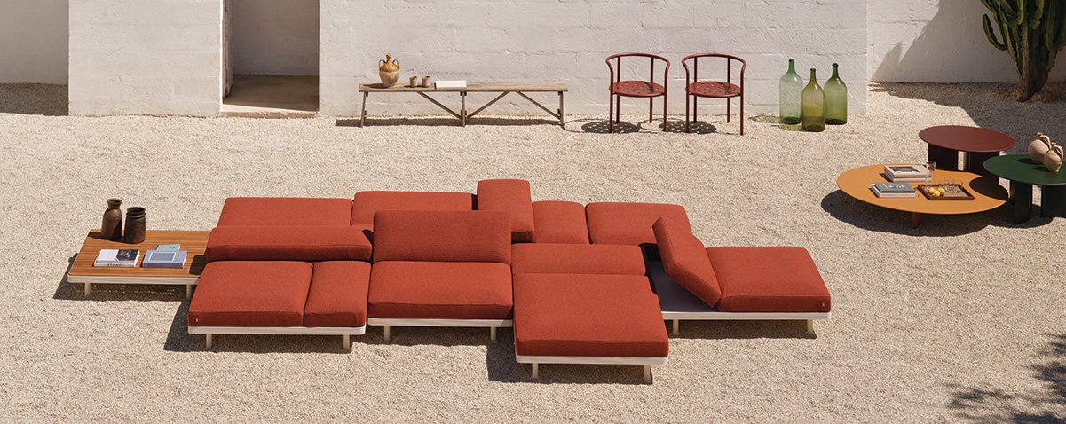 Hệ thống ghế sofa mô-đun Unduetre của Fast