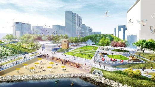 Kế hoạch tổng thể tái phát triển Bayfront ở thành phố Jersey của Tập đoàn SWA