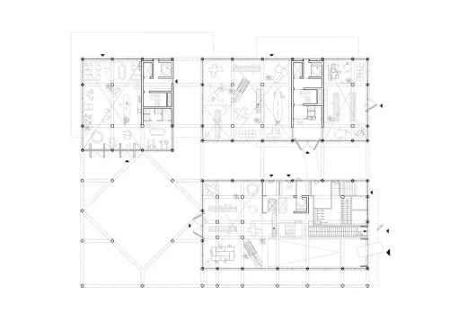Bố cục mặt bằng của De Teunis trên Papaverweg, Buiksloterham