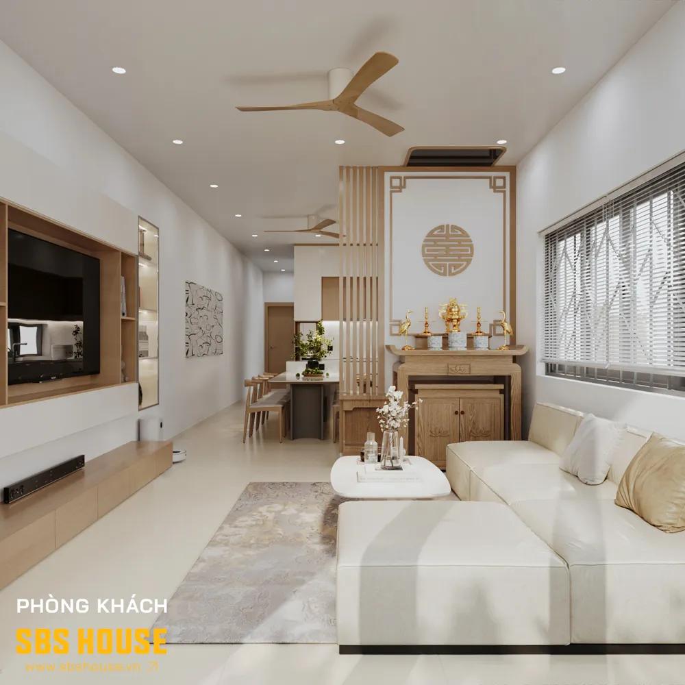 Các chi tiết nội thất được tiết chế gọn gàng, ưu tiên tính ứng dụng để không gian sống luôn thoáng, sạch và dễ sử dụng. 