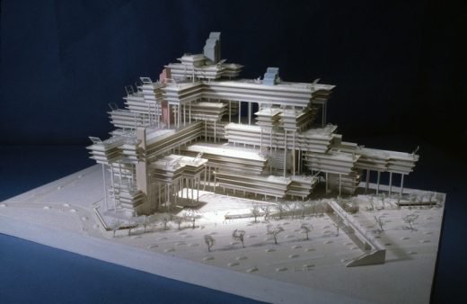Mô hình trực quan hóa tòa nhà Châu Á của Paul Rudolph