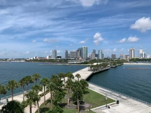 St. Petersburg Pier, Florida landscape and buildings