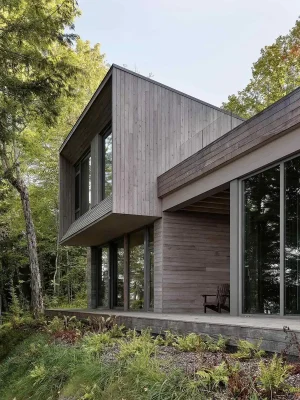 Ngôi nhà đối dốc Potton Quebec