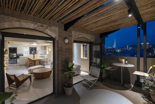 Căn hộ penthouse điêu khắc Đài Bắc Đài Loan