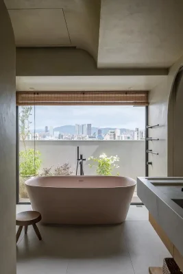 Nội thất Penthouse Đài Bắc Đài Loan được điêu khắc
