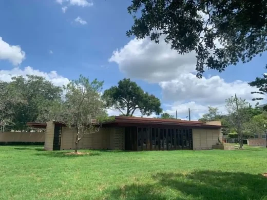 Usonian House by Frank Lloyd Wright at Child of the Sun Florida, Lakeland, FL, USA