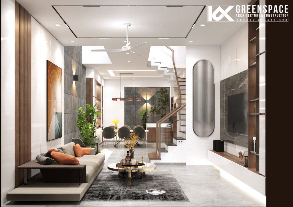 Thiết kế nội thất nhà phố hiện đại
