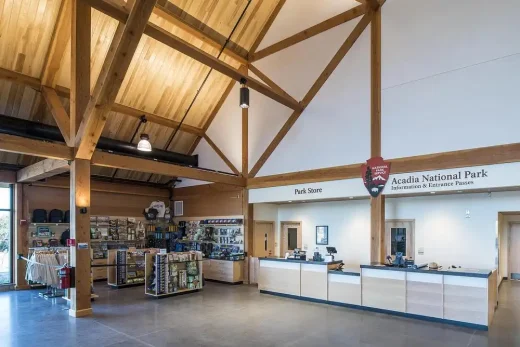 Kiến trúc của Công viên Quốc gia Gateway Center Acadia Maine Hoa Kỳ