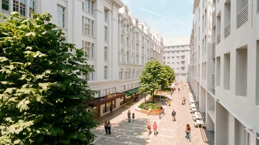 Cải thiện khu vực công cộng Hans Crescent Knightsbridge