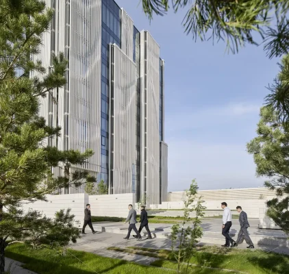 Thiết kế tòa nhà trụ sở Ngân hàng Quốc gia Cộng hòa Kazakhstan do ZHA thiết kế