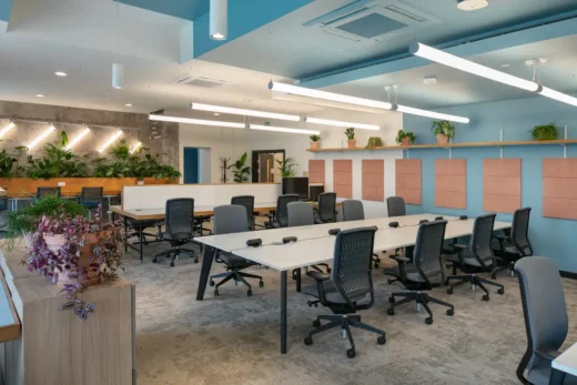 The Renold Building, Manchester office interior desks