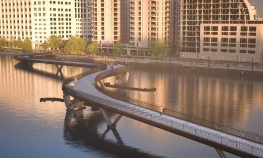 Cầu đi bộ Silvertown Royal Docks Luân Đôn