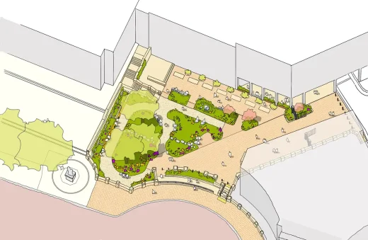 Thiết kế Spring Gardens Piazza London