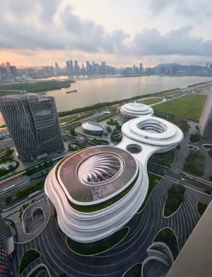 Tengyun Center Shenzhen Tencent Campus Buildings, China