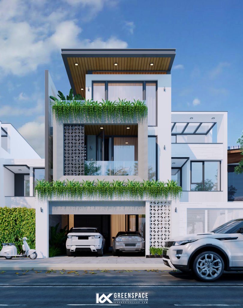 Thiết kế nhà ở 3 tầng hiện đại