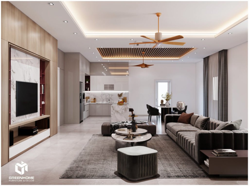 Thiết kế nội thất biệt thự Châu Đức