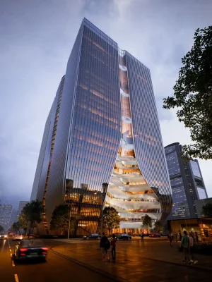 Tòa nhà Z8 Tower Khu thương mại trung tâm Bắc Kinh của ZHA